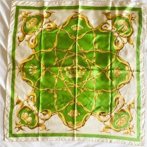 Vintage Hermès Carré or Scarf with a Couronnes or Crown Pattern